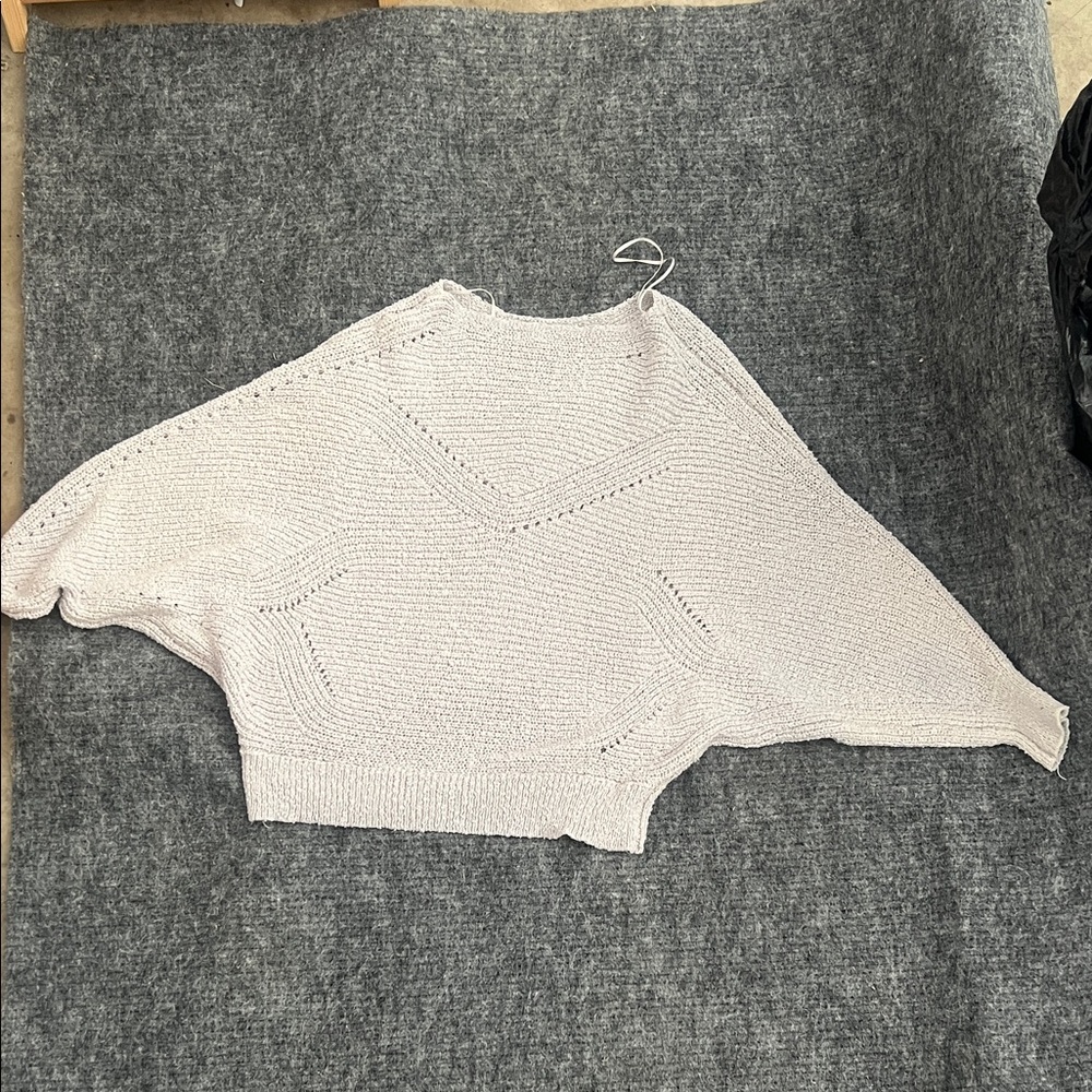 Debut Cream Knit Poncho